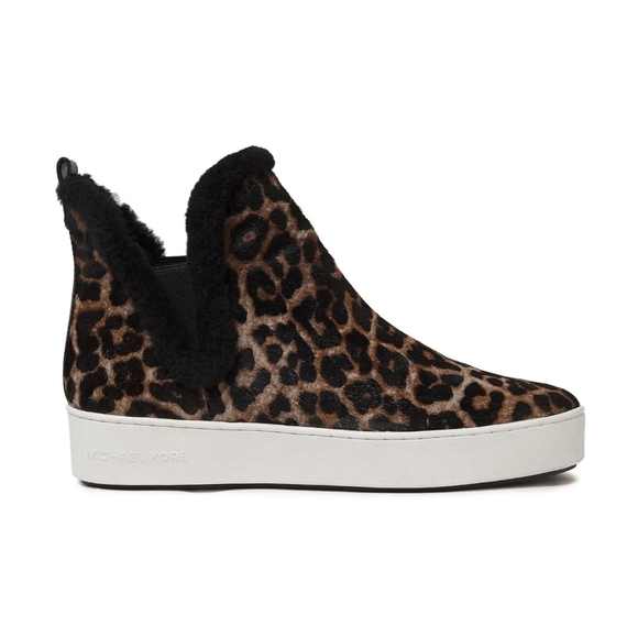 MICHAEL KORS Ashlyn Leopard-print Sneakers - Picture 1 of 4